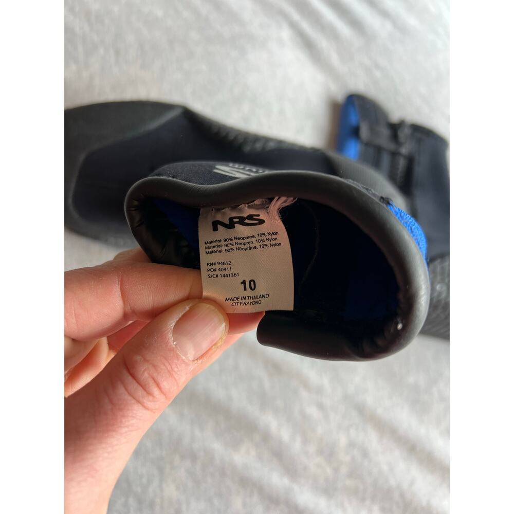 NRS comm 3 wetshoe kayak boating river floating Neoprene bootie shoe men’s 10 - Picture 2 of 5